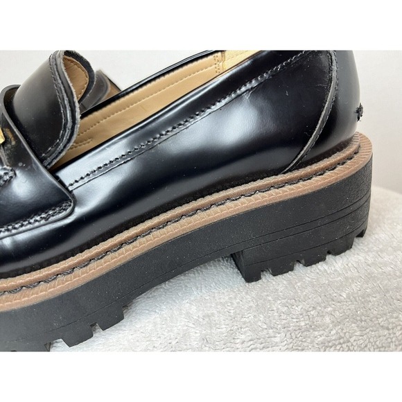 Sam Edelman Laurs Loafers Lug Sole Black Y2K Preppy Platform Shoes Women Size 6M - Picture 6 of 10